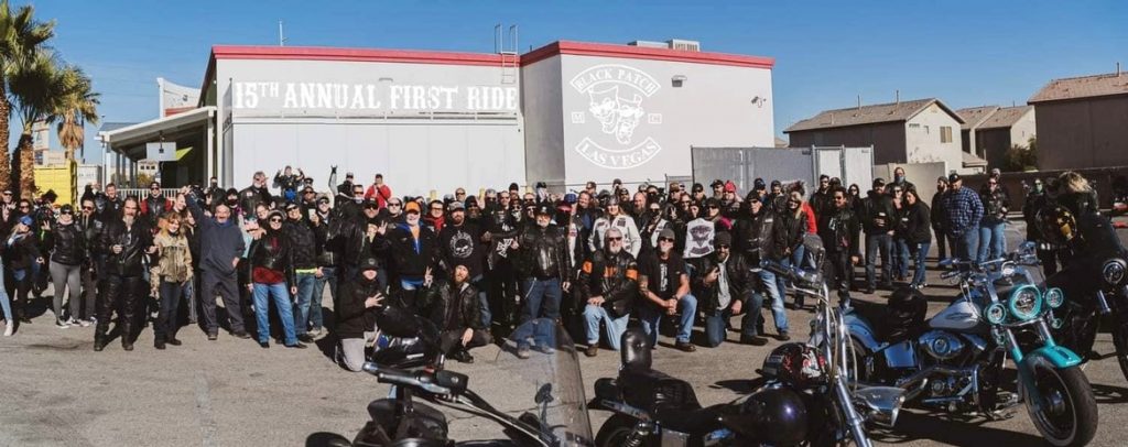 Black Patch Jan 1 Motorcycle Ride Las Vegas