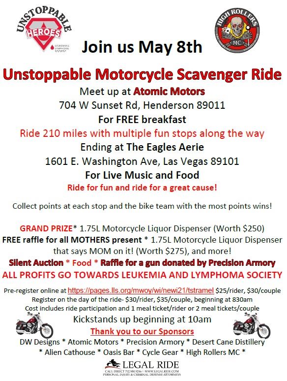 Unstoppable Motorcycle Scavenger Ride - Full Throttle Law