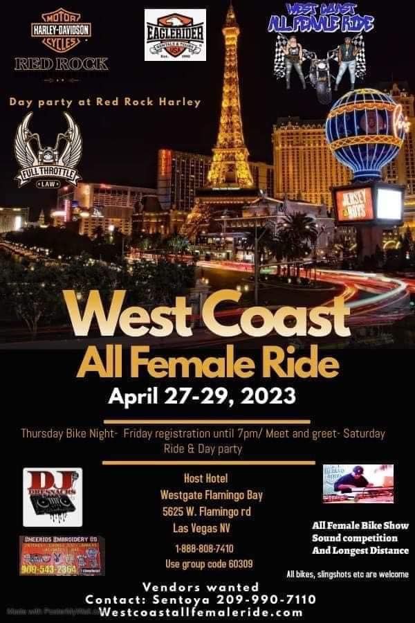 West Coast All Female Ride 2023 Full Throttle Law