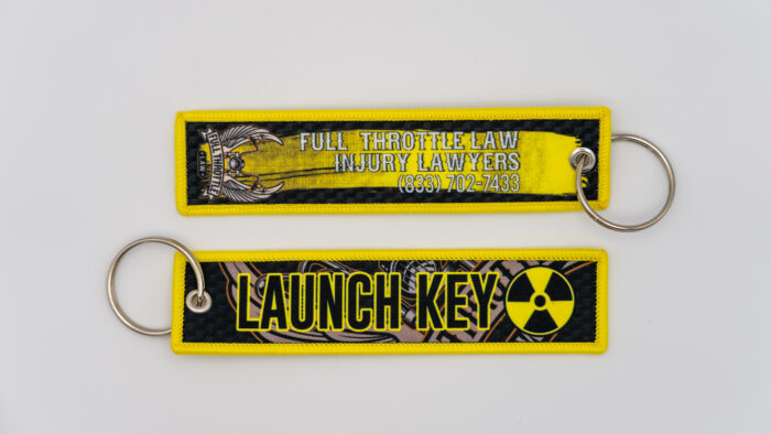 FTL Keychain - Yellow- Wings - "LAUNCH KEY"