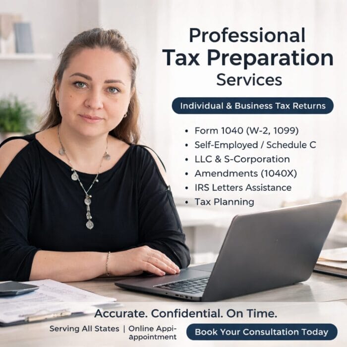 15% discount on professional tax return preparation and filing services ...